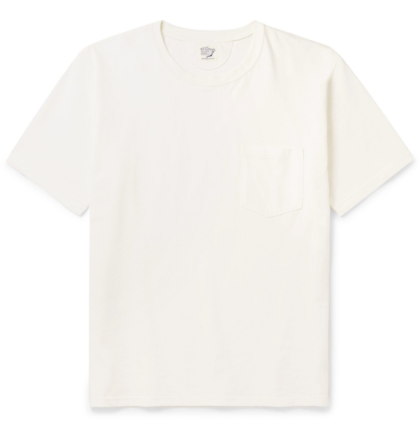 OrSlow - Oversized Embroidered Cotton-Jersey T-Shirt - White orSlow