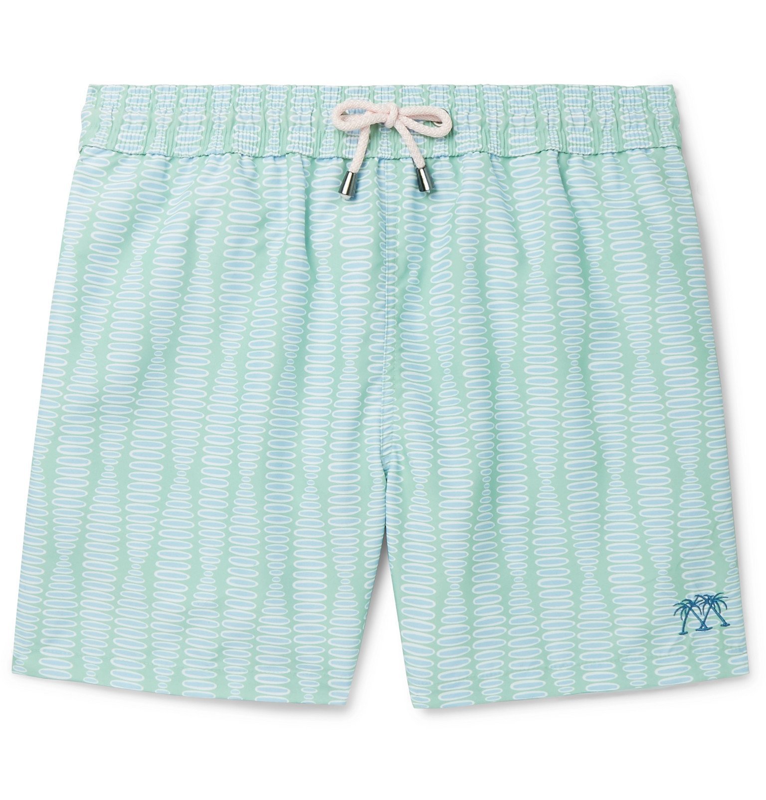 Swim Shorts - Green Pink House Mustique