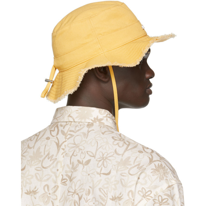 jacquemus yellow bucket hat