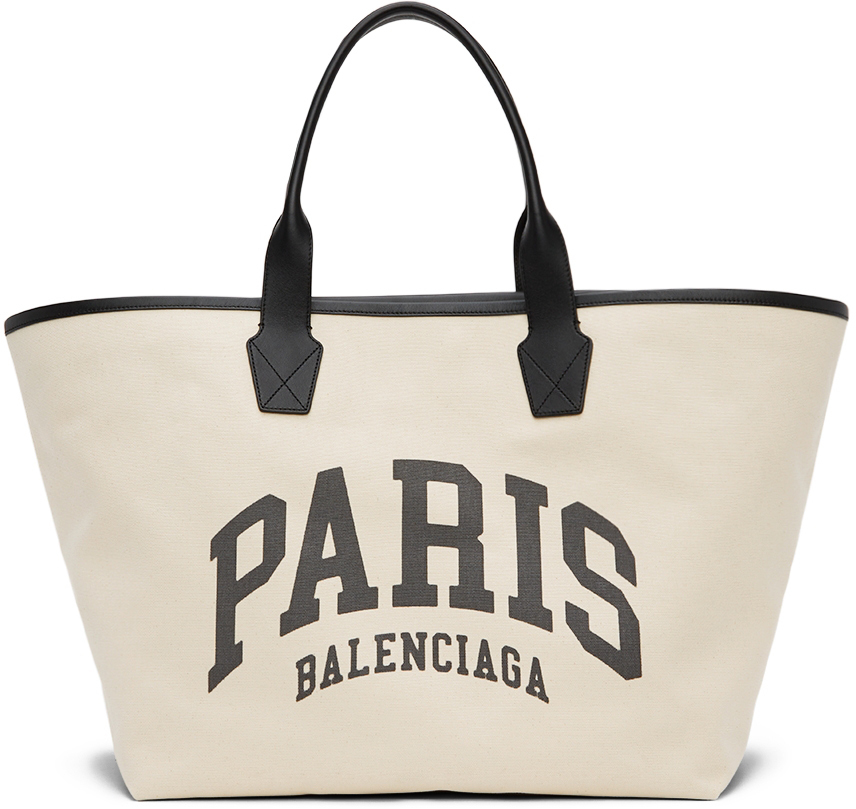 Photo: Balenciaga Off-White Large 'Paris' Tote