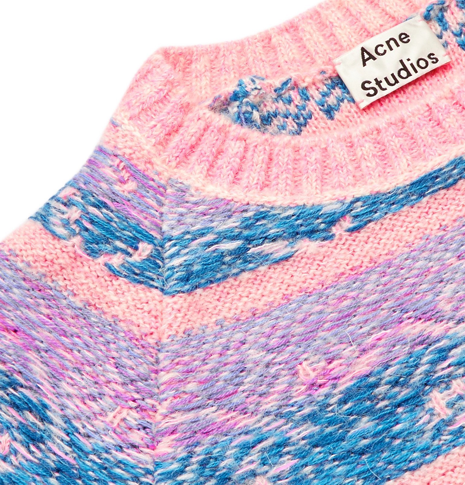 acne studios fair isle sweater