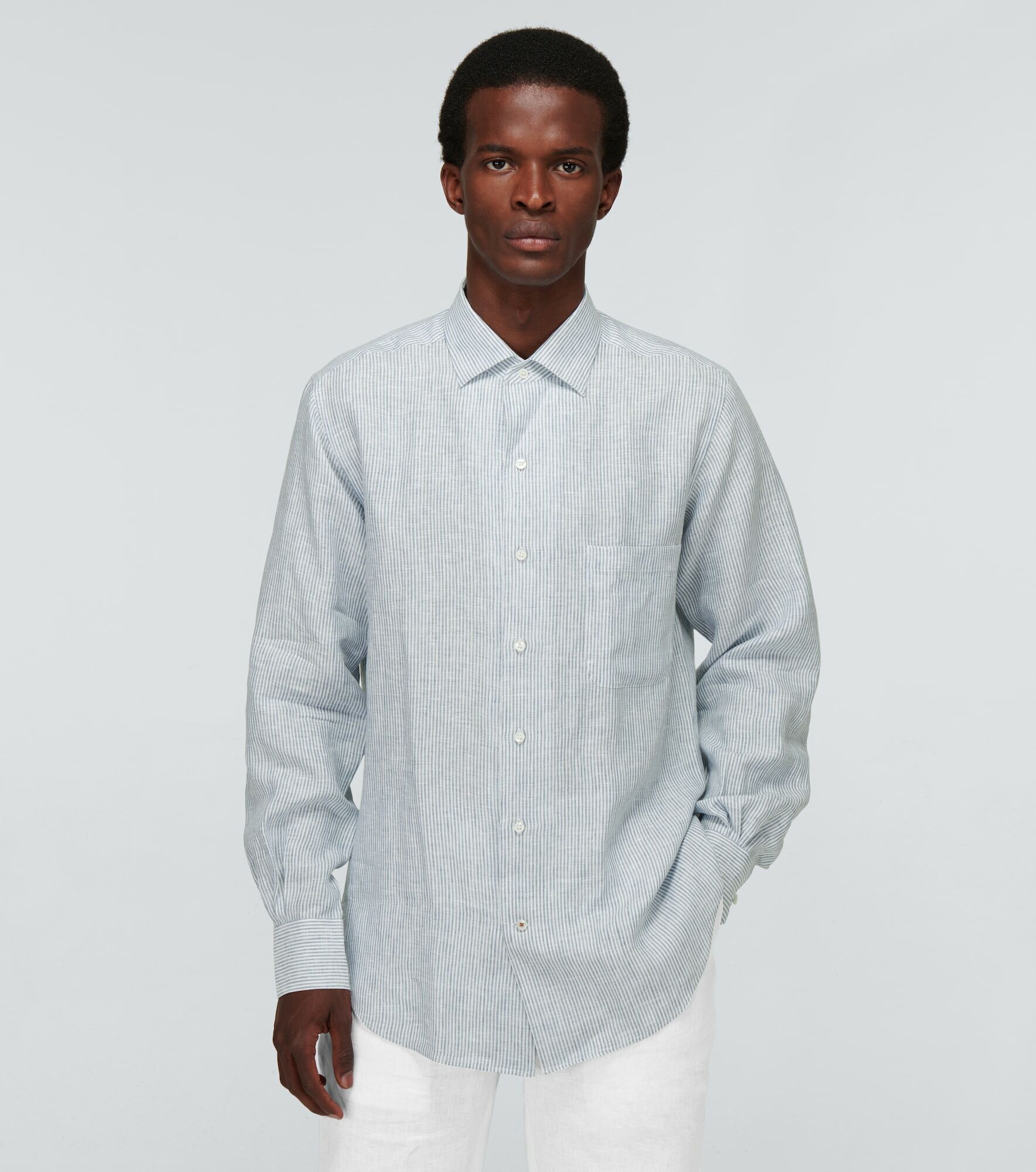 Loro Piana - André Arizona Solaire linen shirt Loro Piana