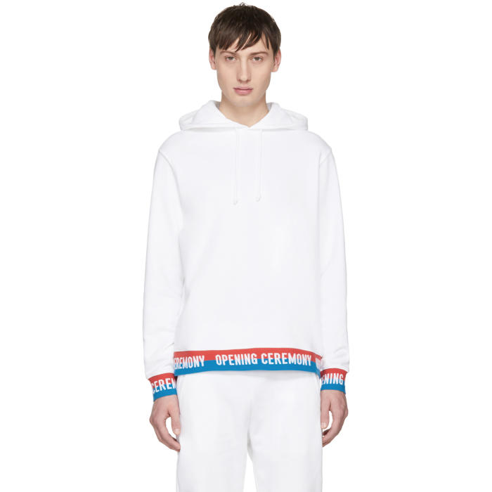 opening ceremony elastic logo hoodie