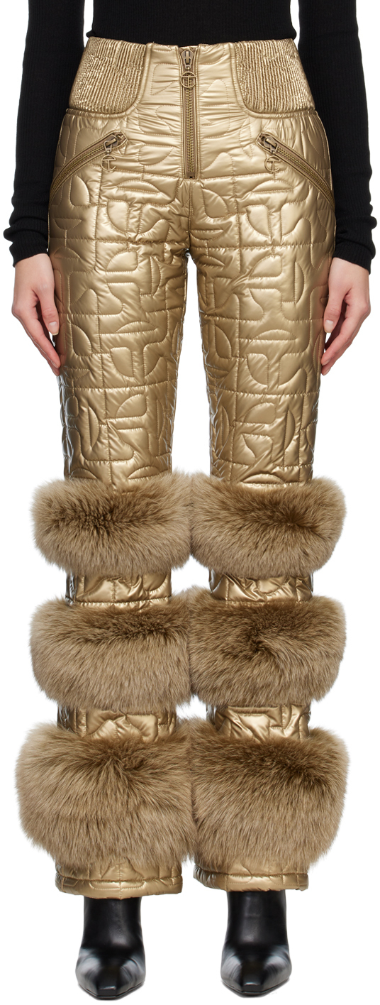 Photo: Moose Knuckles x Telfar Gold Telfar Edition Quilted Bomber Trousers