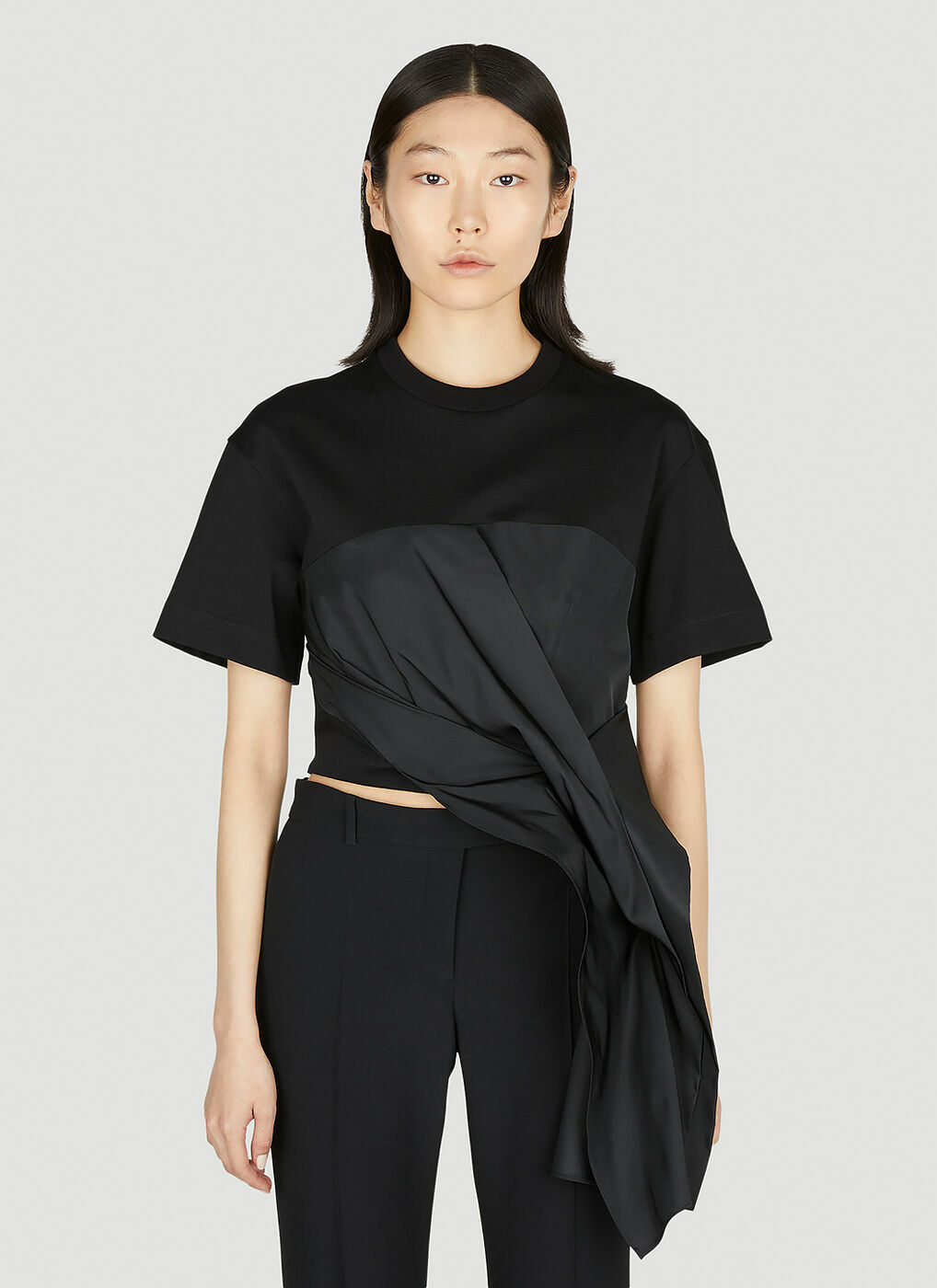 Alexander McQueen - Cut And Sew T-Shirt in Black Alexander McQueen