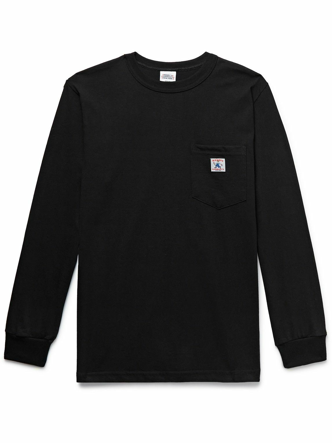 Photo: Randy's Garments - Logo-Appliquéd Cotton-Jersey T-Shirt - Black