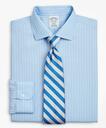Brooks Brothers Men's Regent Regular-Fit Dress Shirt, Non-Iron Double-Stripe | Blue