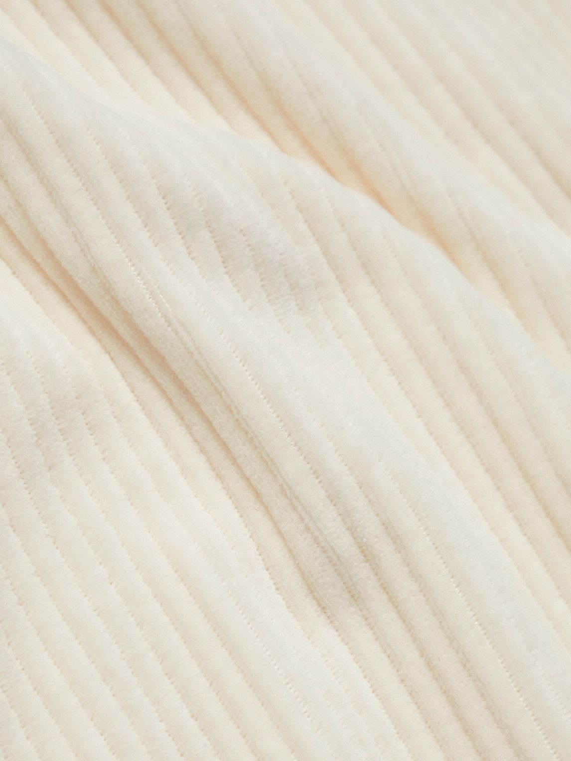 Oliver Spencer - Tabley Ribbed Organic Cotton-Blend Velour Polo Shirt - White