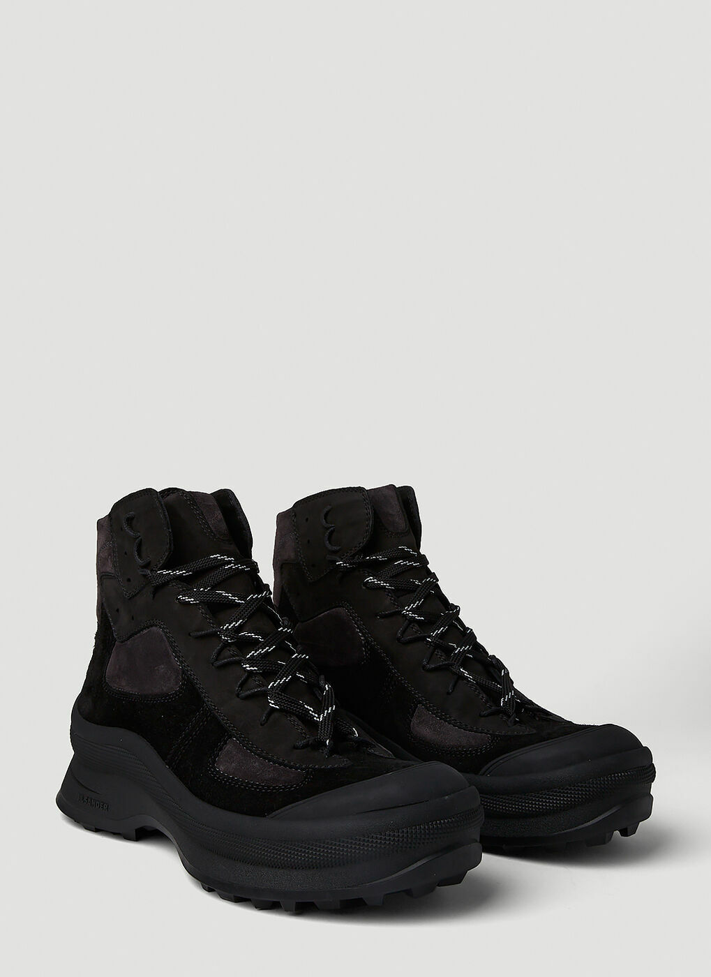 Hiking Boots in Black Jil Sander