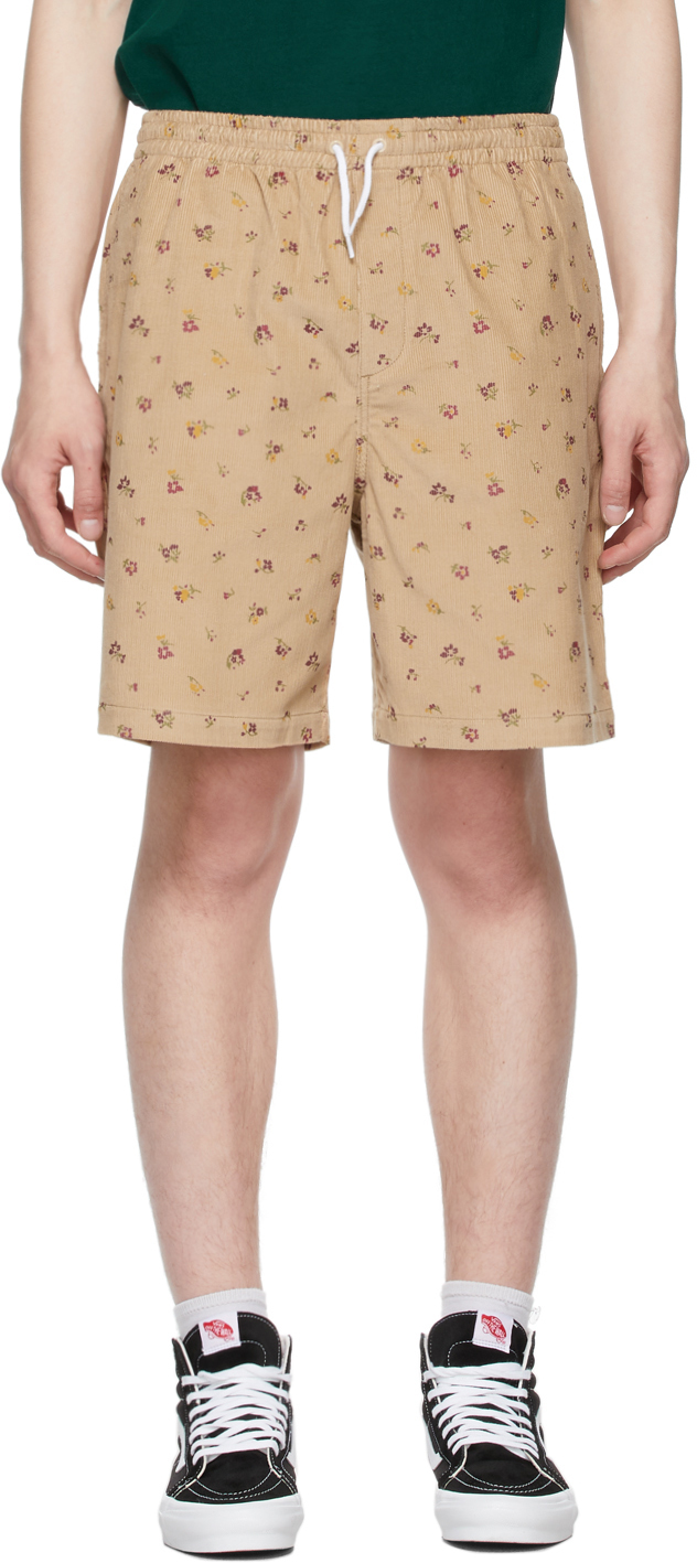 Noah Beige Corduroy Drawstring Short Noah NYC