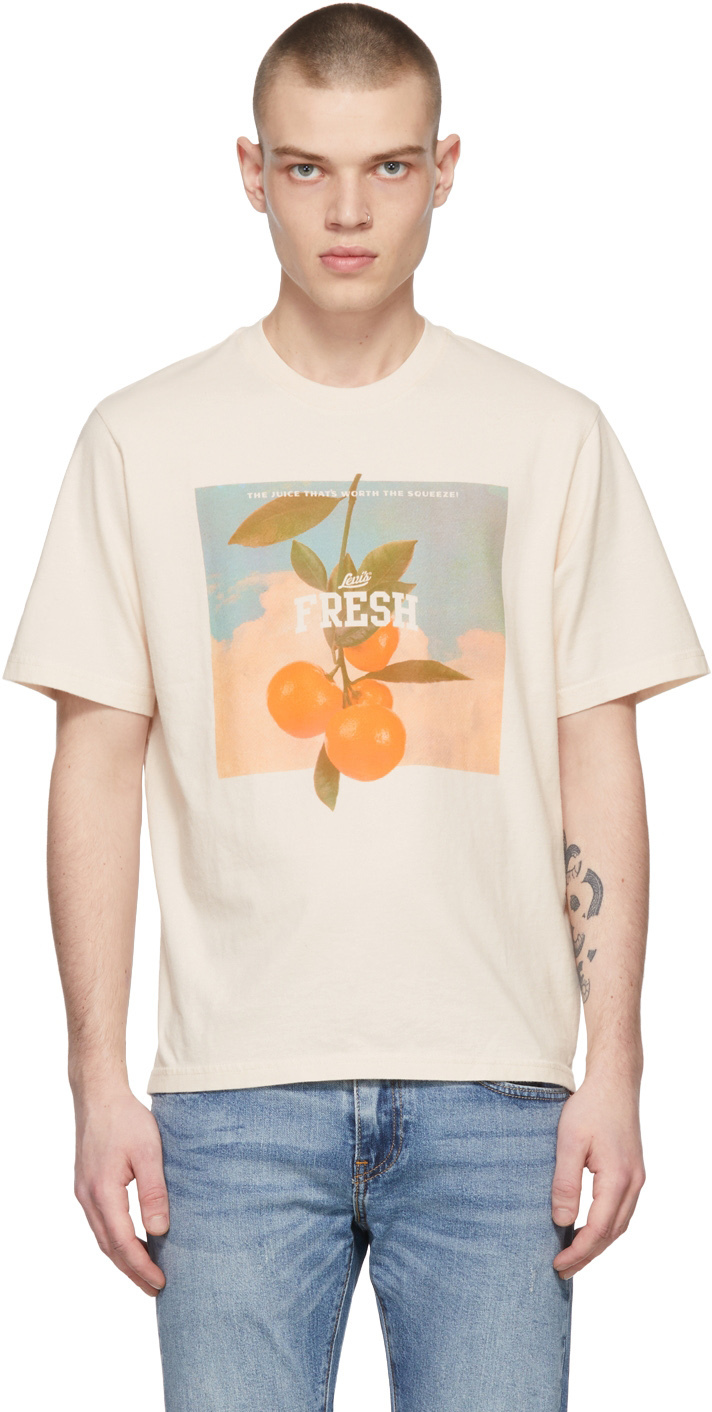 Photo: Levi's Off-White 'Organic' Relaxed Fit T-Shirt