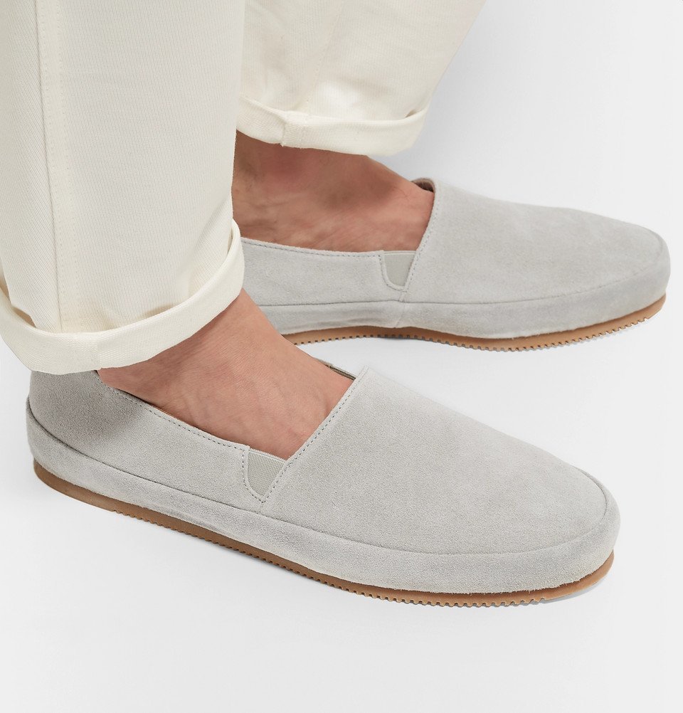 Mulo - Suede Loafers - Light gray Mulo