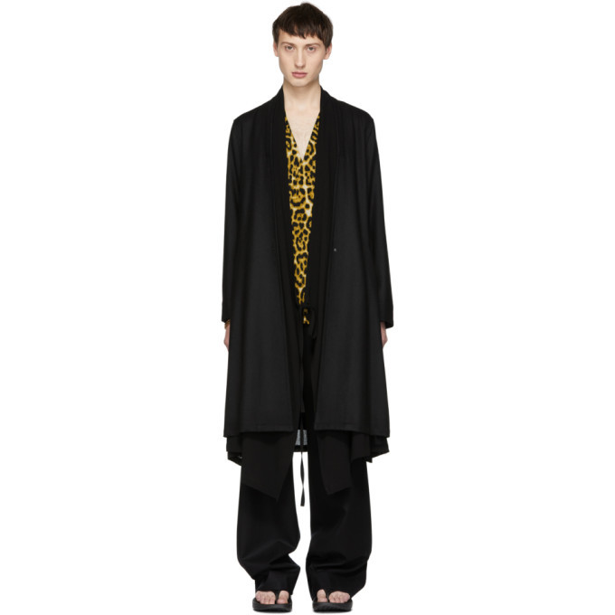 Sasquatchfabrix. Black Layered Coat Sasquatchfabrix