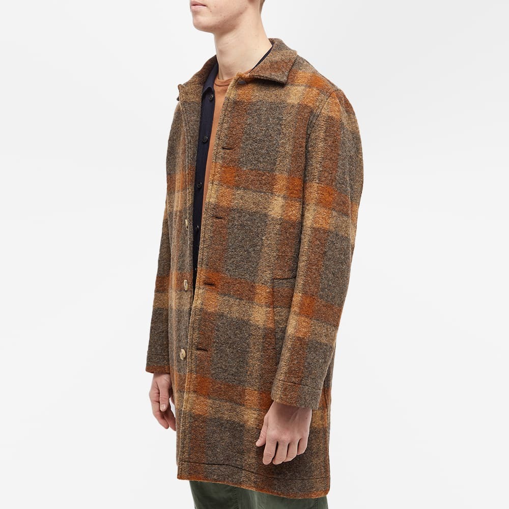 Kestin Men's Edinburgh Overcoat in Rust Check Kestin Hare