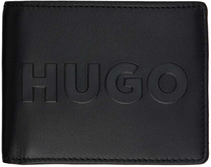 Hugo Black Logo Bifold Wallet Hugo Boss