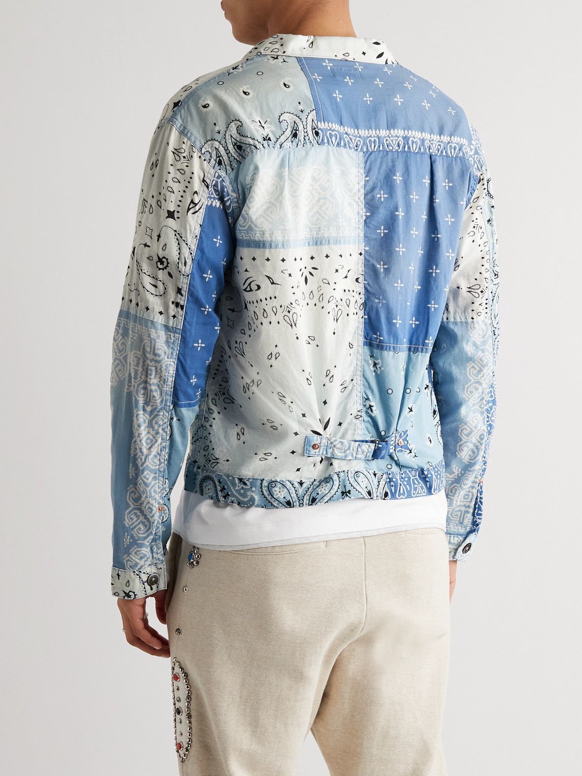 KAPITAL - Patchwork Bandana-Print Cotton Jacket - Blue KAPITAL