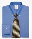 Brooks Brothers Men's Madison Relaxed-Fit Dress Shirt, Non-Iron Button-Down Collar | French Blue