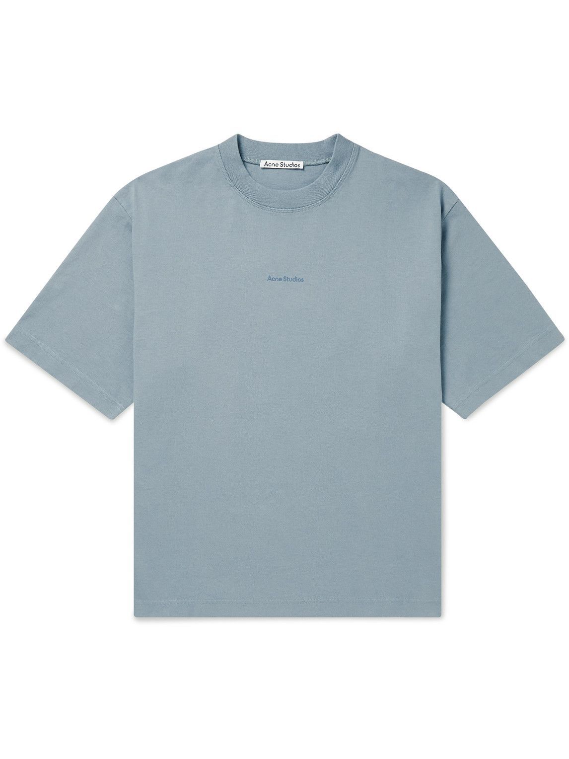 Acne Studios - Logo-Print Cotton-Jersey T-Shirt - Gray Acne Studios