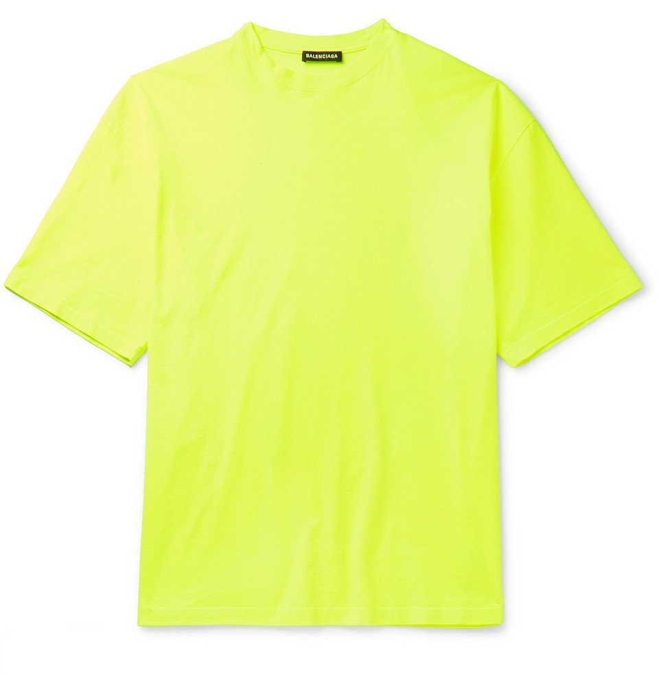 balenciaga t shirt mens yellow