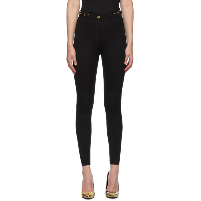 Versace Jeans Couture Black Seasonal Details Trousers Versace