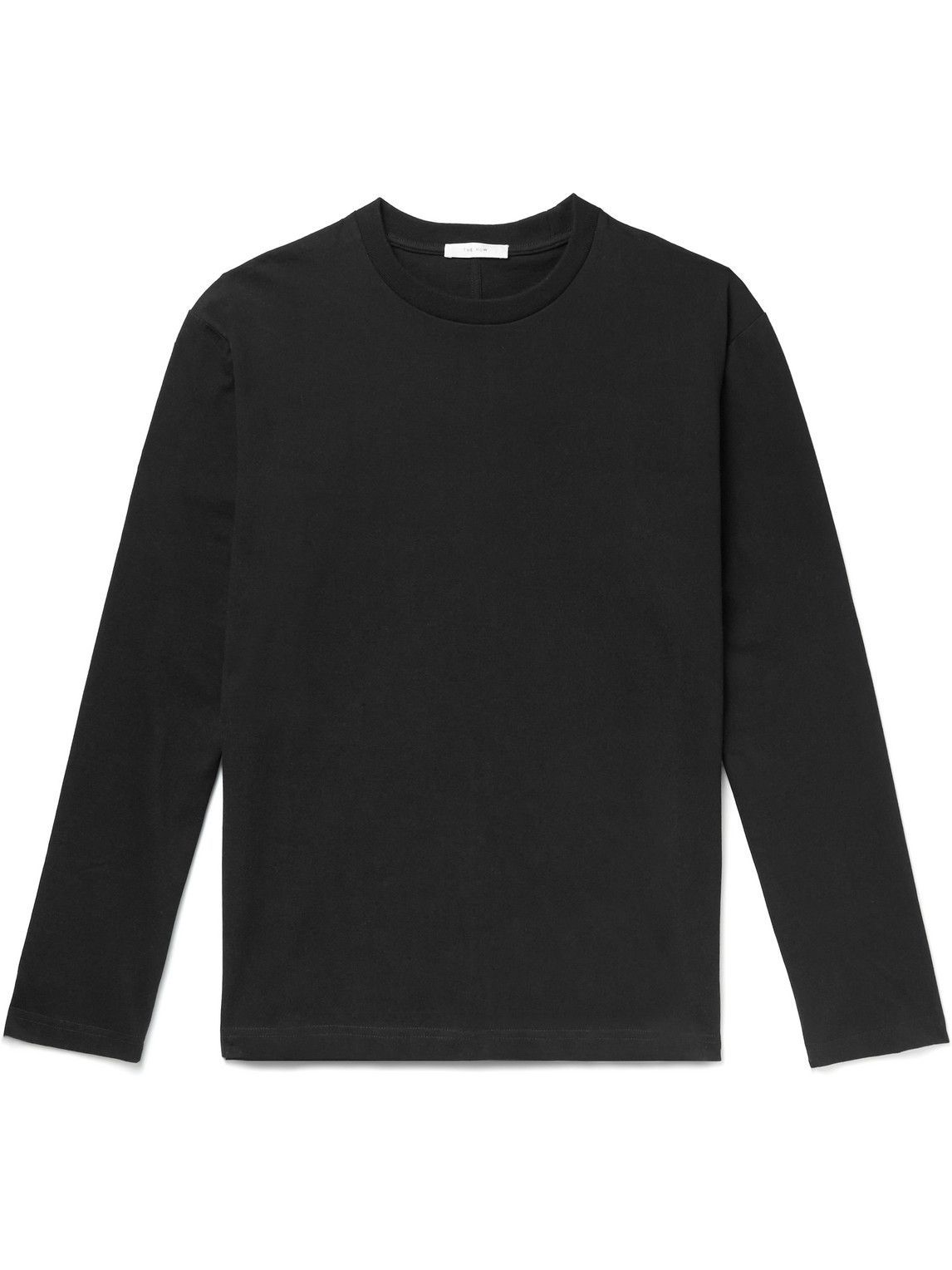 The Row Enriques CottonJersey TShirt Black The Row