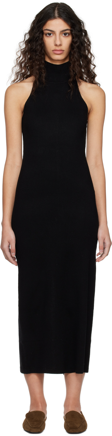 Tot me Black Turtleneck Midi Dress Toteme Tot me Black Turtleneck Midi Dress Toteme