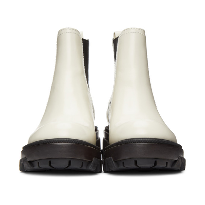 Rag And Bone Off White Leather Shaye Boots Rag And Bone