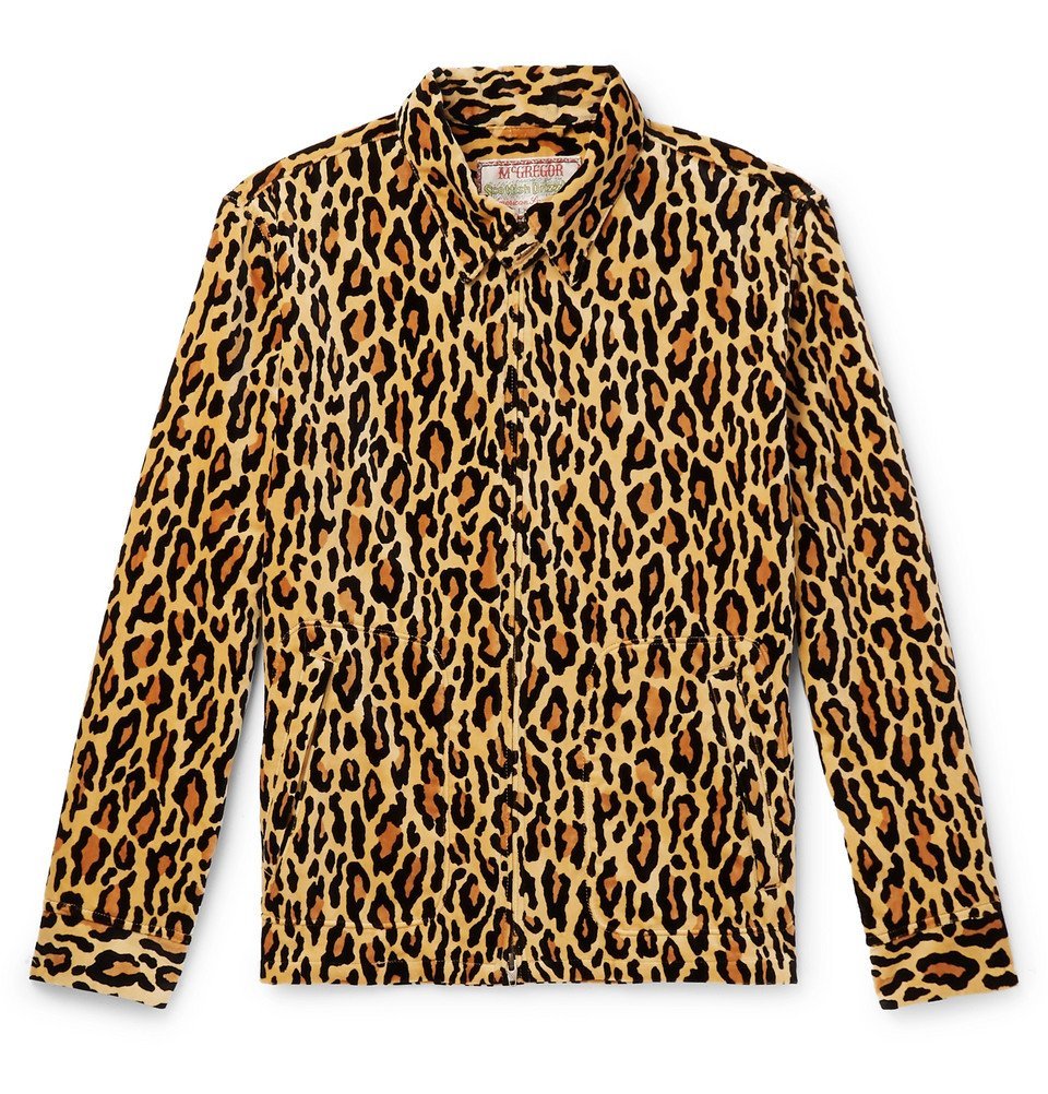 Wacko Maria - Leopard-Print Cotton-Velour Jacket - Brown Wacko Maria