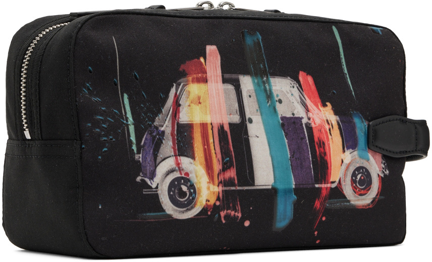 Paul Smith Black Mini Artist Stripe Wash Bag Pouch Paul Smith