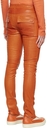 Rick Owens Orange Tyrone Leather Pants