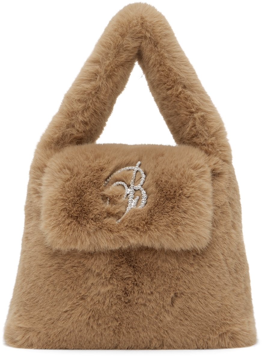 Blumarine Beige FauxFur Bag Blumarine