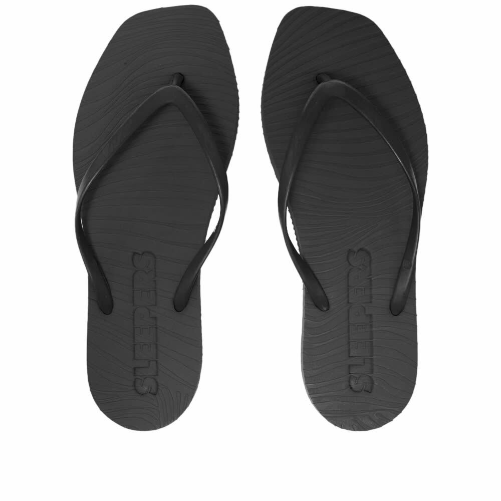 Sleepers Tapered Signature Flip Flop in Black Sleepers