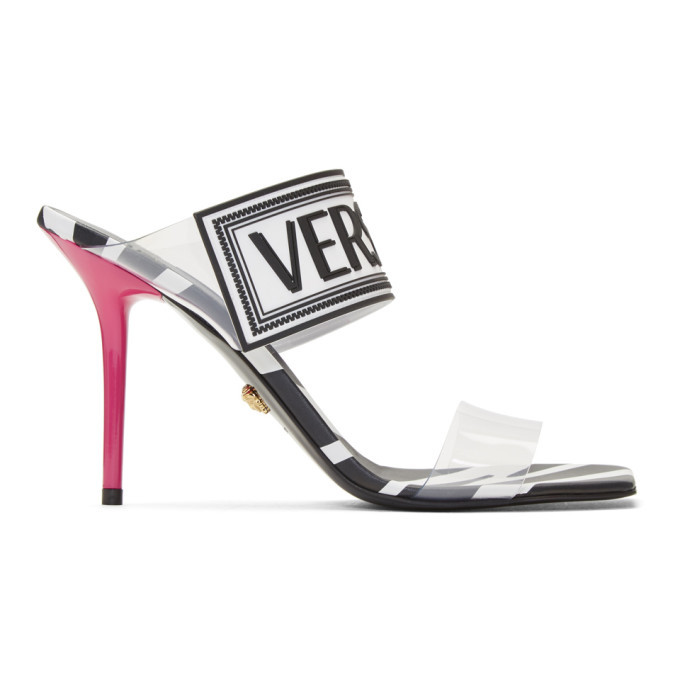 versace logo heels