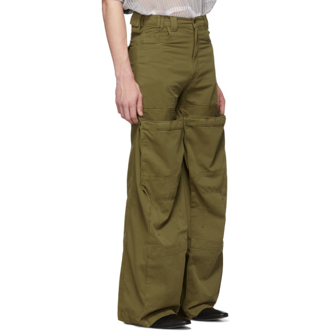 Y/Project Khaki Pop-Up Cargo Pants Y/Project