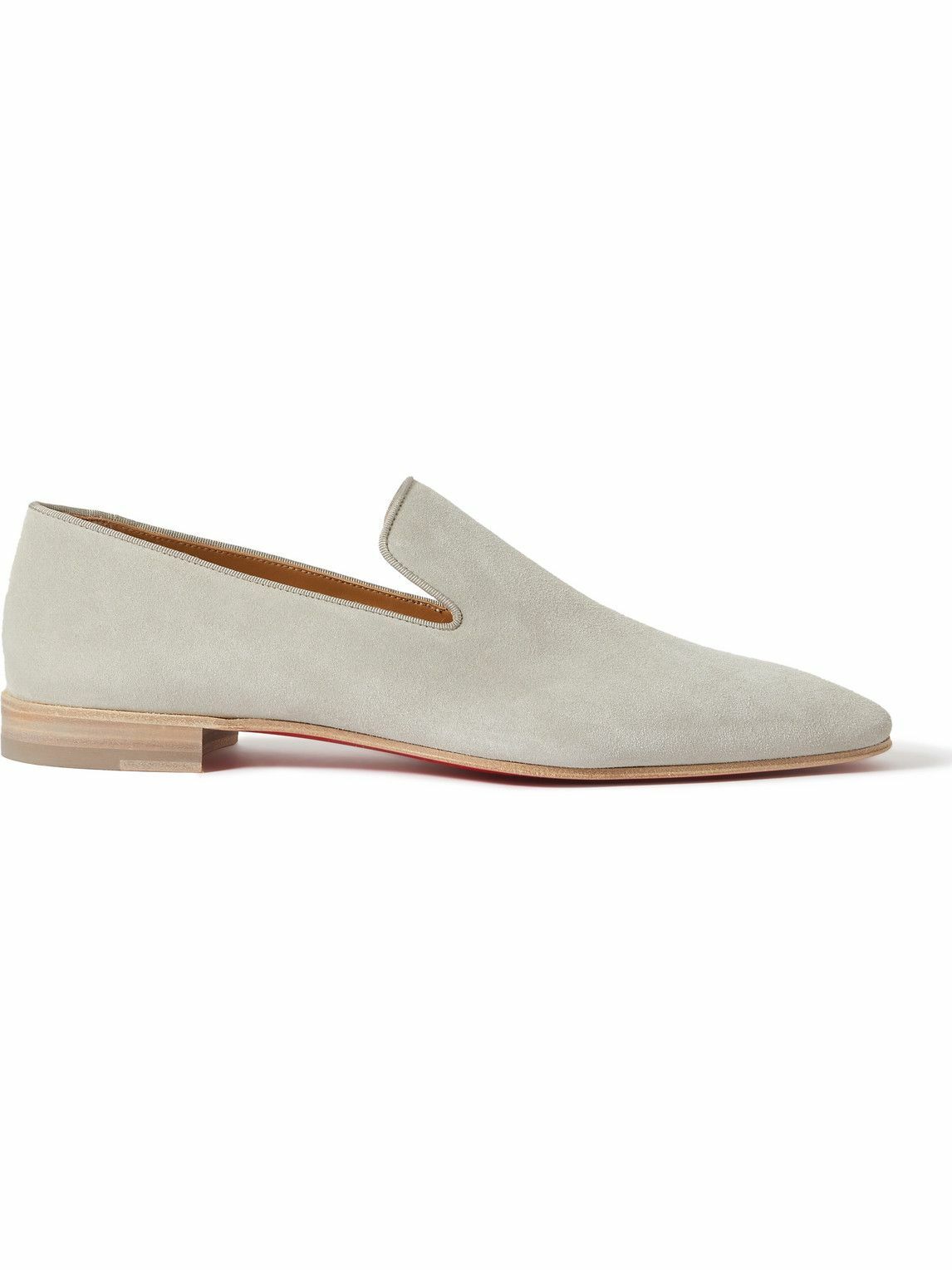 Christian Louboutin - Dandelion Suede Loafers - Gray Christian Louboutin