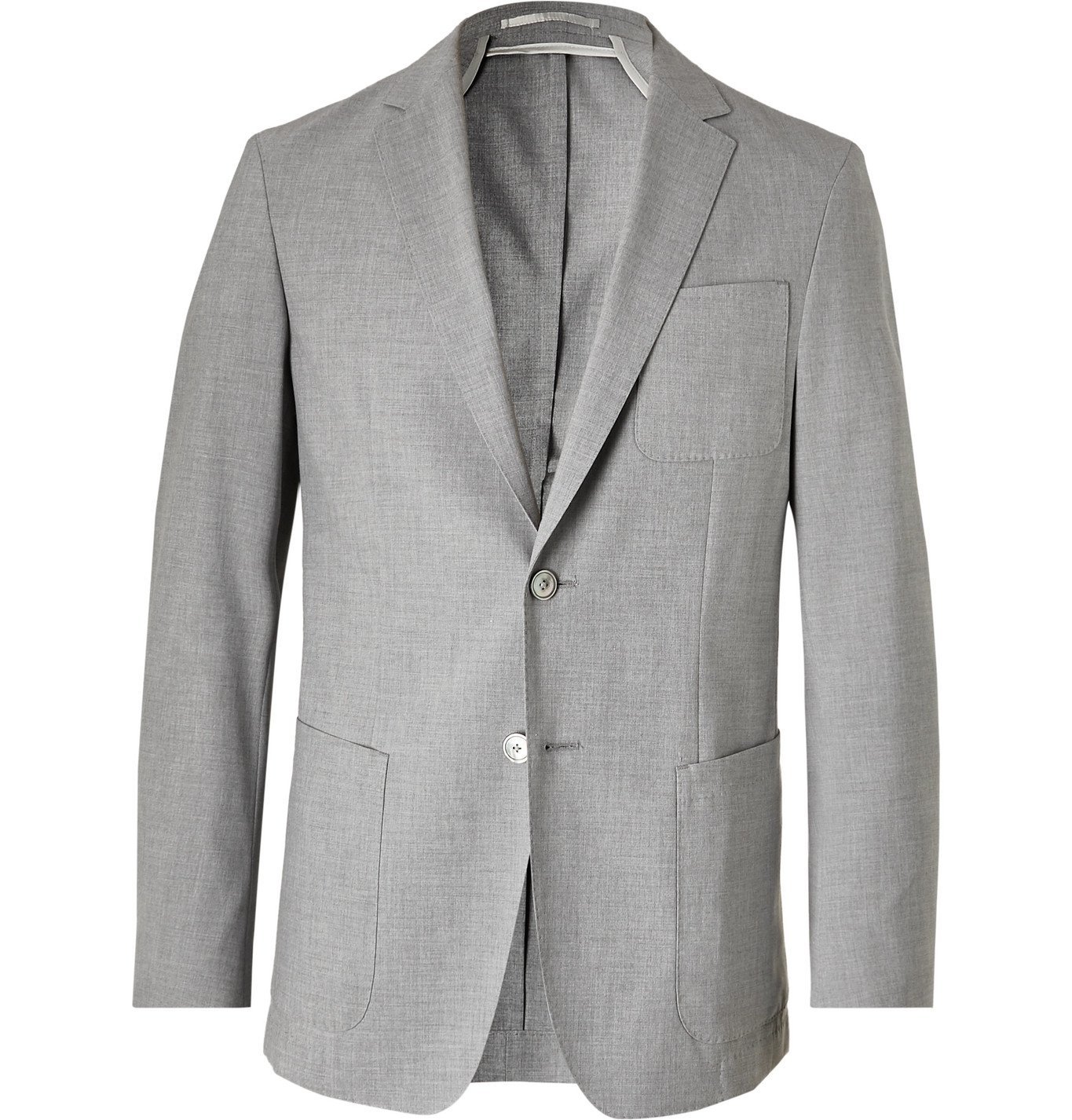 Hugo Boss - Nolvay Slim-Fit Melangé Woven Suit Jacket - Gray Hugo Boss