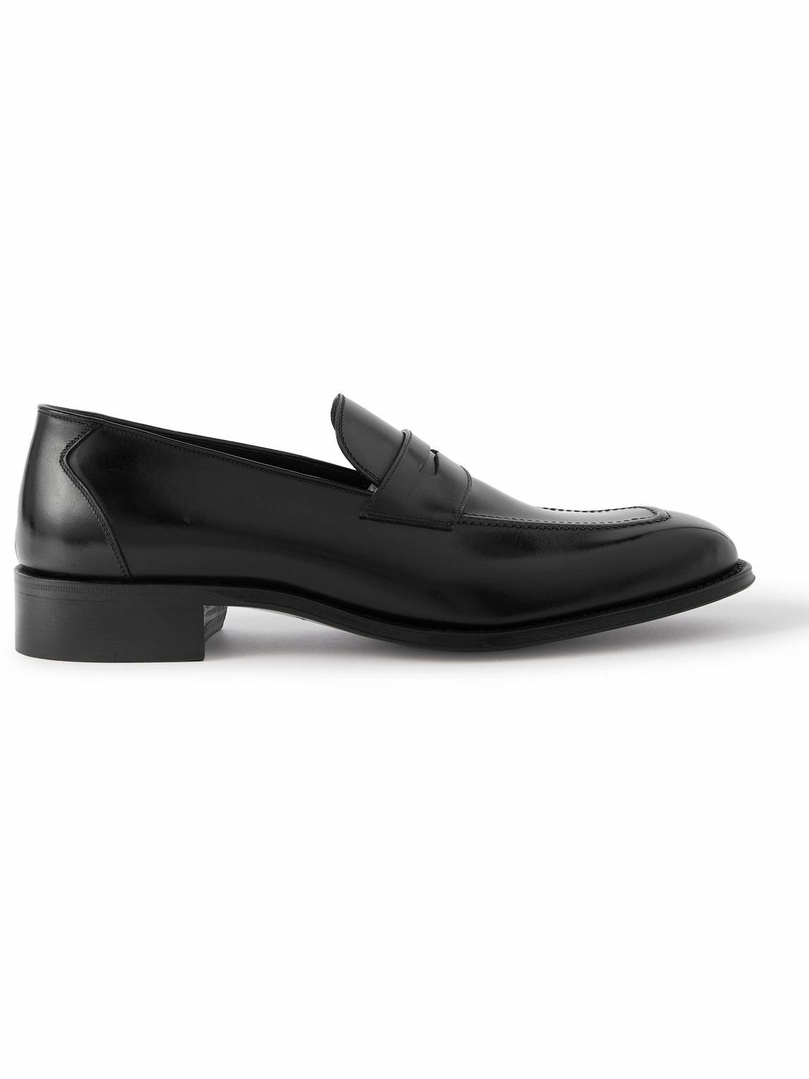 TOM FORD - Claydon Leather Penny Loafers - Black TOM FORD
