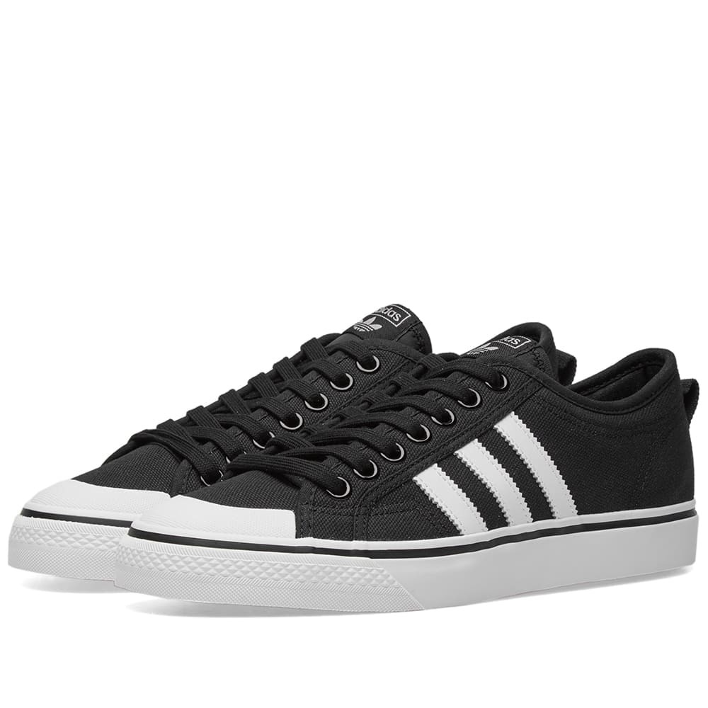 adidas nizza black white