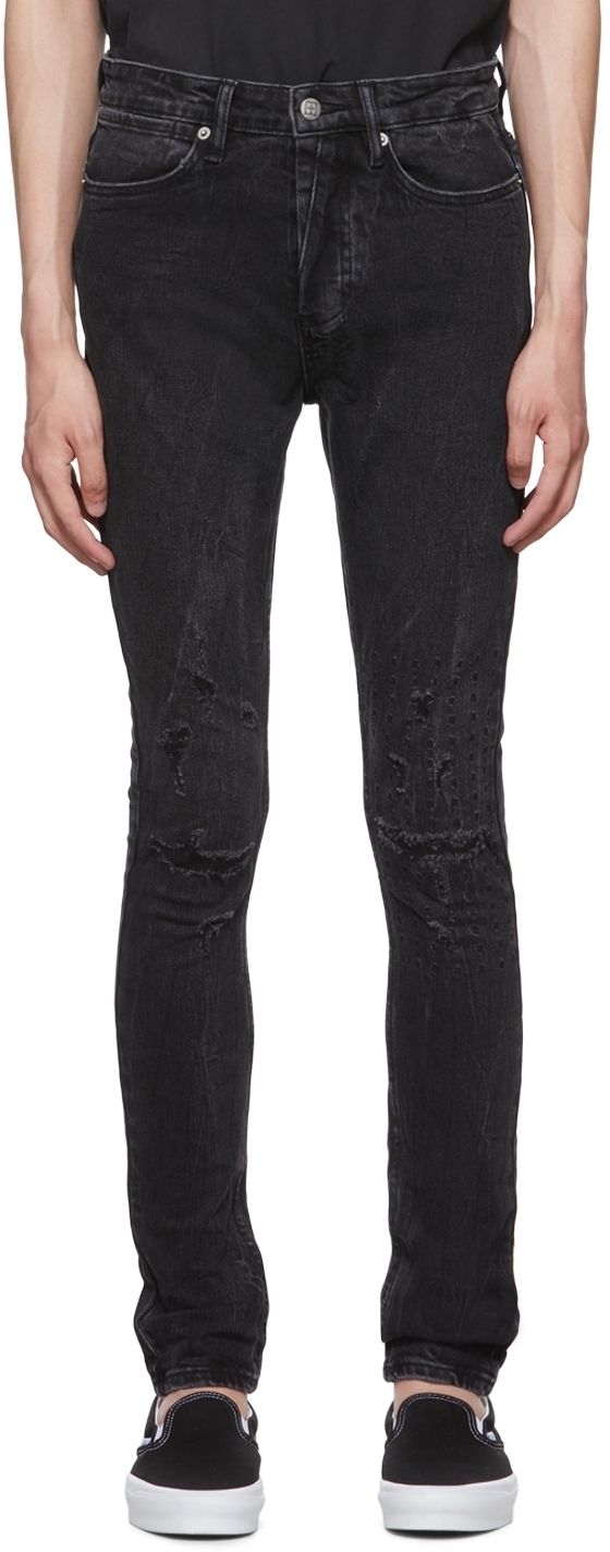 Ksubi Black Van Winkle Marbled Jeans Ksubi