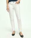 Brooks Brothers Women's Stretch Cotton Jeans | White