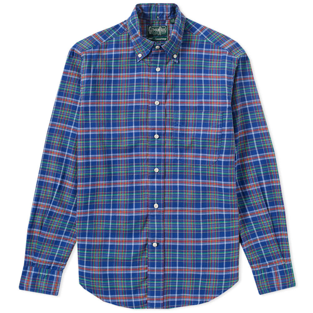 Blue madras shirt Clearance