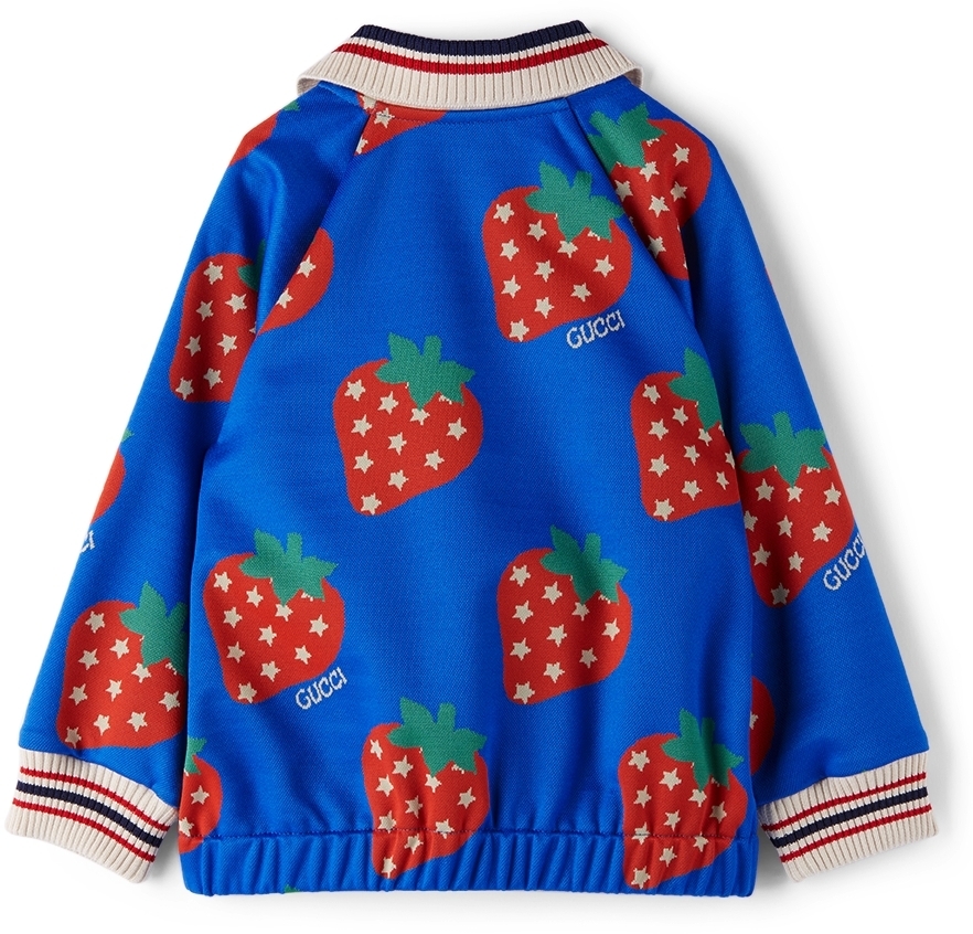 Gucci Baby Blue Strawberry Star Jacket Gucci