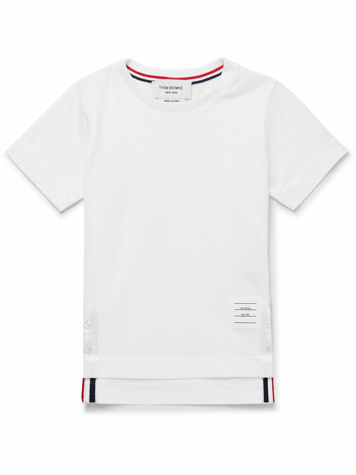 Thom Browne Kids CottonJersey TShirt White