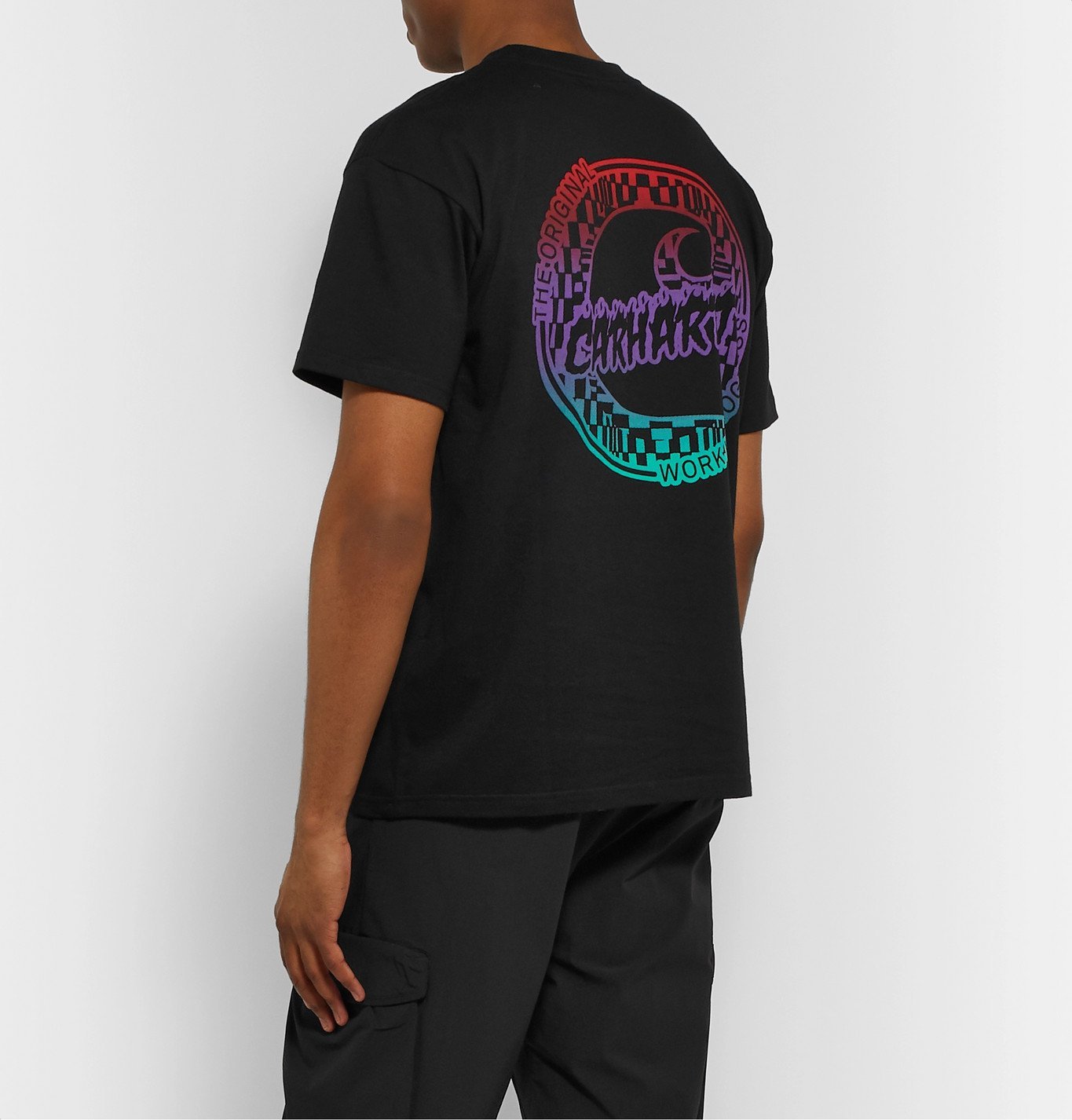 Flame Logo-Print Cotton-Jersey T-Shirt 