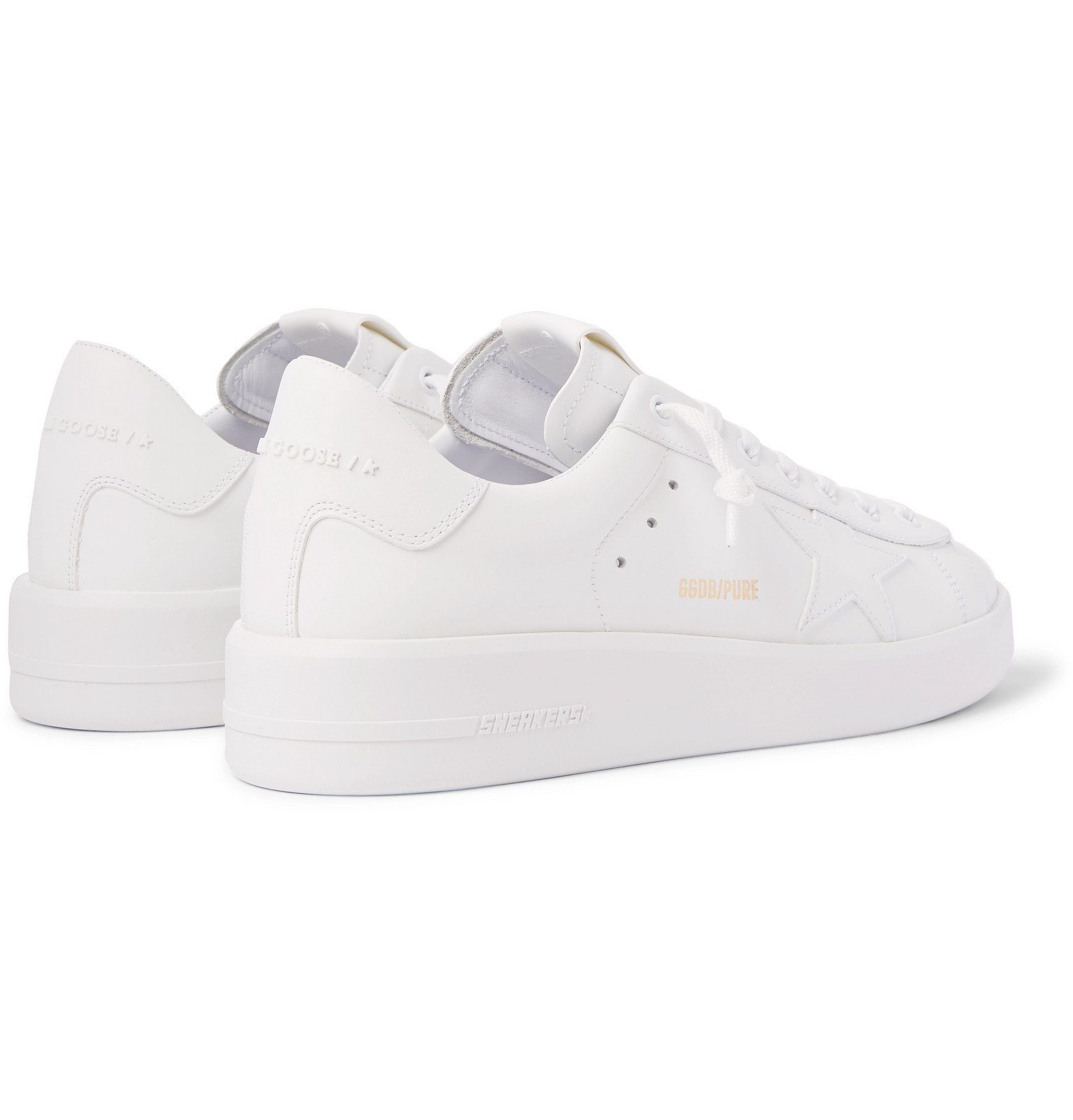 golden goose purestar leather sneakers