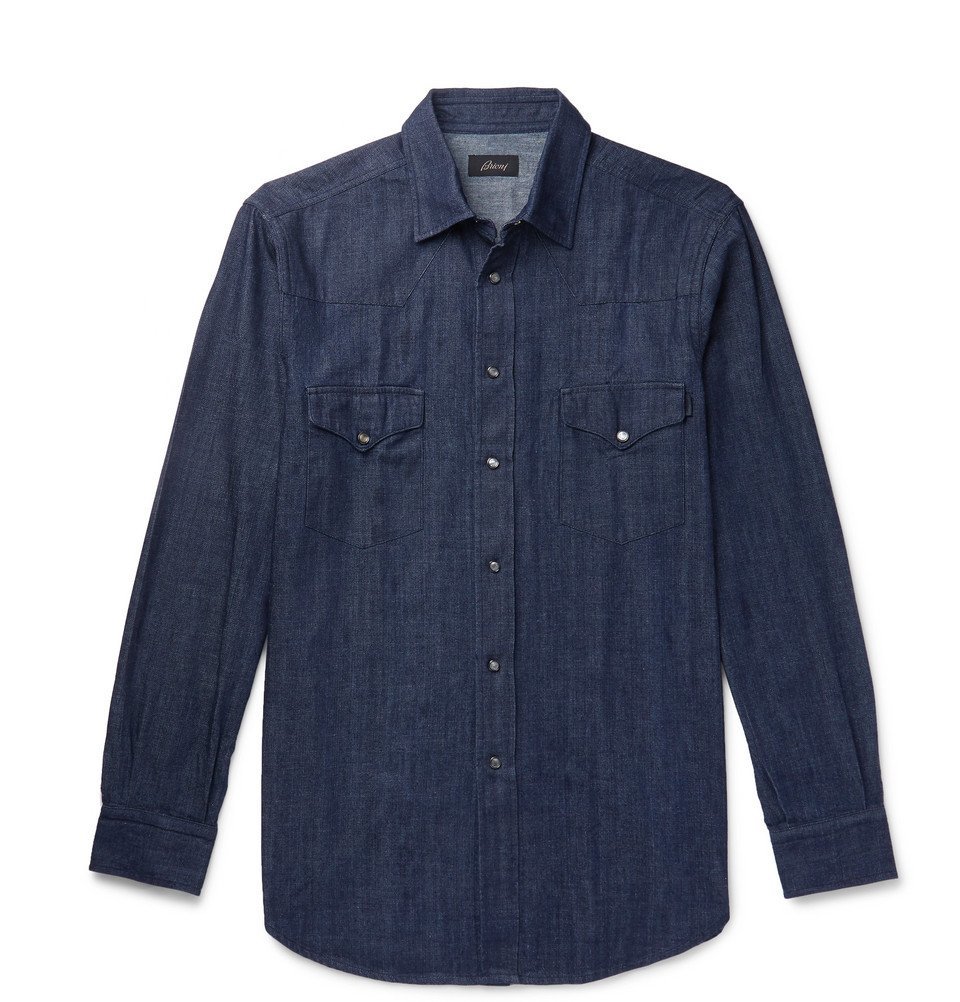 Brioni - Denim Shirt - Men - Blue Brioni