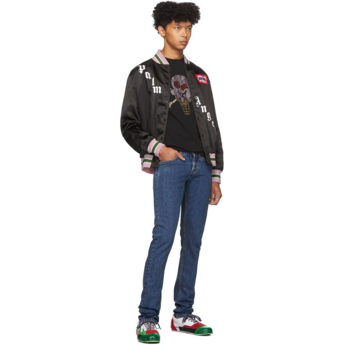 Palm Angels Black Rhinestones Ice Cream 