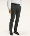 Brooks Brothers Men's Milano Fit Wool Flannel Suit Trousers | Charcoal