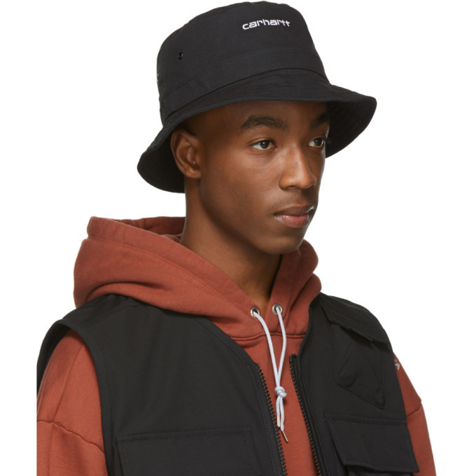 carhartt script bucket hat black