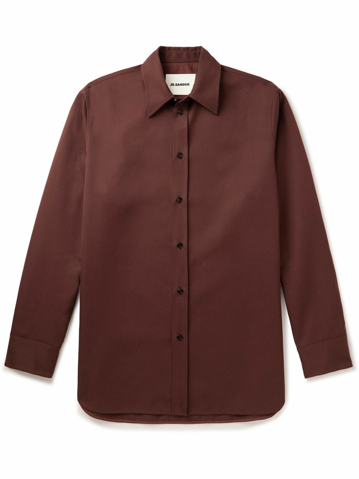 Photo: Jil Sander - Wool-Twill Shirt - Brown